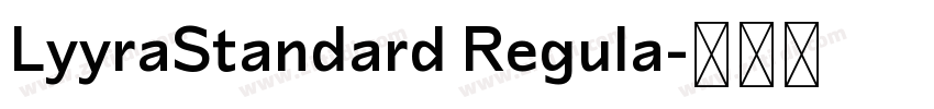 LyyraStandard Regula字体转换